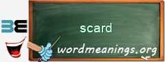 WordMeaning blackboard for scard